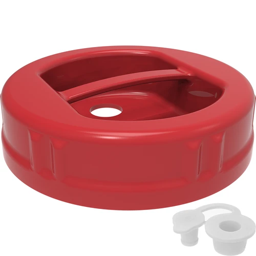 Tappo in plastica fi 100 twist-off con foro e sughero  - 1 