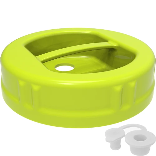 Tappo in plastica fi 100 twist-off con foro e sughero - 2