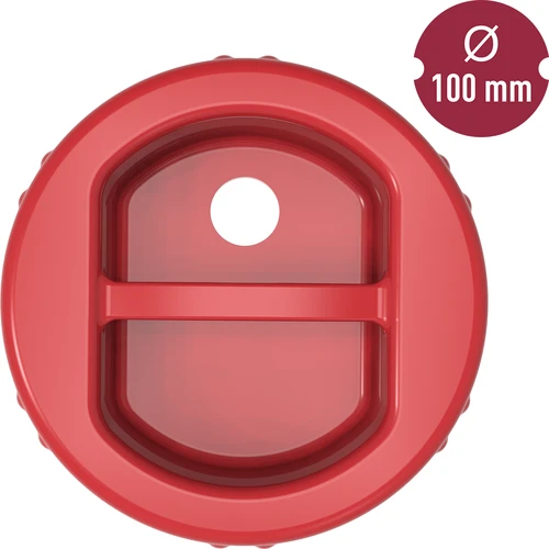 Tappo in plastica fi 100 twist-off con foro e sughero - 3