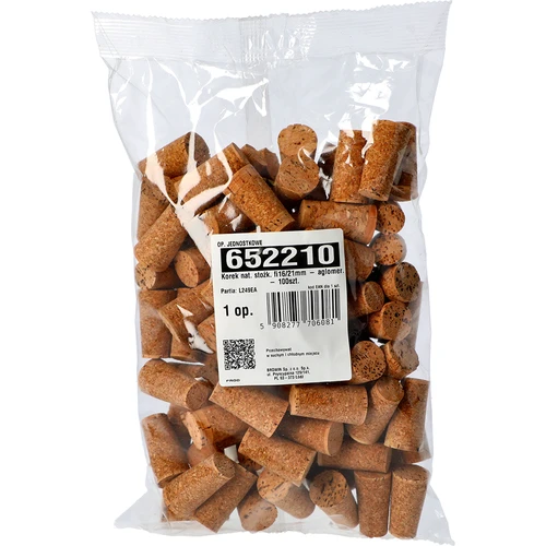 Tappo nat. conico fi16/21mm - agglomerato - 100pz. - 3