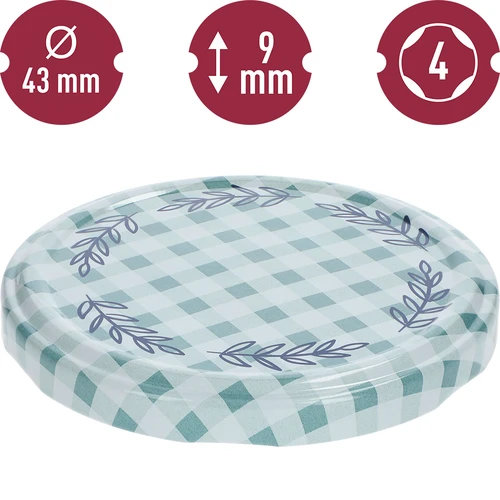 Tappo Ø 43 a quadretti - 10 pezzi - 4