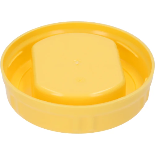 Tappo TO Ø100 mm giallo, in plastica, con maniglia, per vasetti in vetro - 2