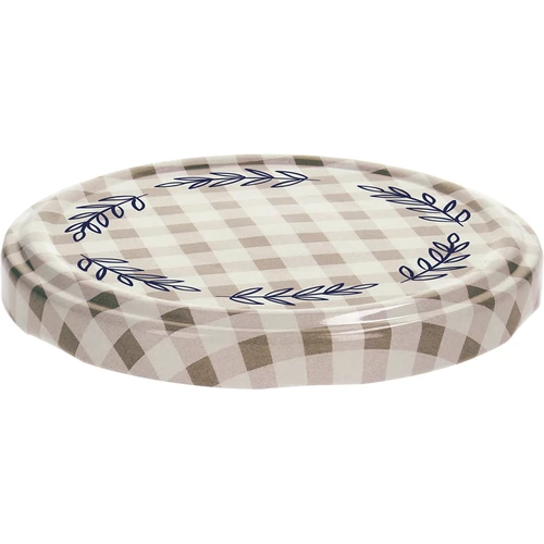 Tappo twist-off Ø82/6 a quadretti beige, 10 pz - 3