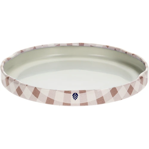 Tappo twist-off Ø82/6 a quadretti beige, 10 pz - 4