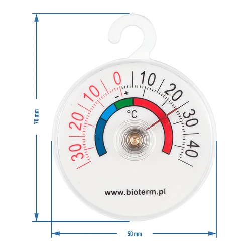 Termometr do lodówek i zamrażarek (-35°C do +45°C) Ø 5cm - 2