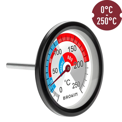 Termometr do wędzarni i BBQ (0°C do +250°C) 5,7cm - 3