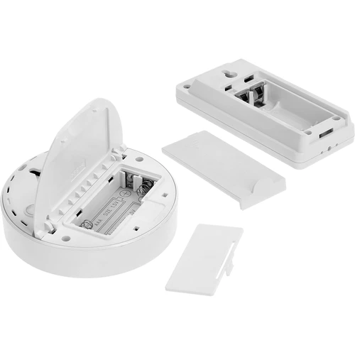 Termometr elektroniczny marki Soens - z czujnikiem zewnętrznym, okrągły biały - 4