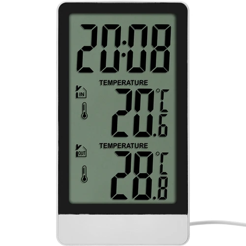 Termometr elektroniczny marki Soens – z sondą, biały - 2