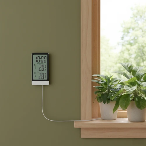 Termometr elektroniczny marki Soens – z sondą, biały - 8