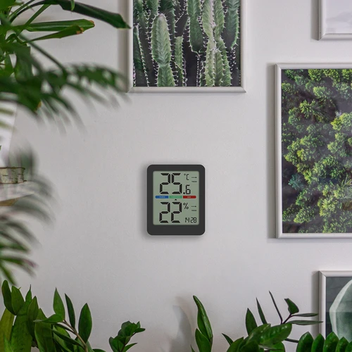 Termometr elektroniczny pokojowy, czarny - 15