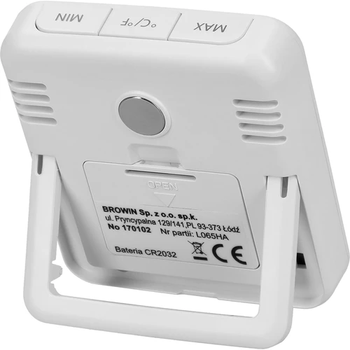 Termometr elektroniczny ze wskaźnikiem komfortu, biały - 5