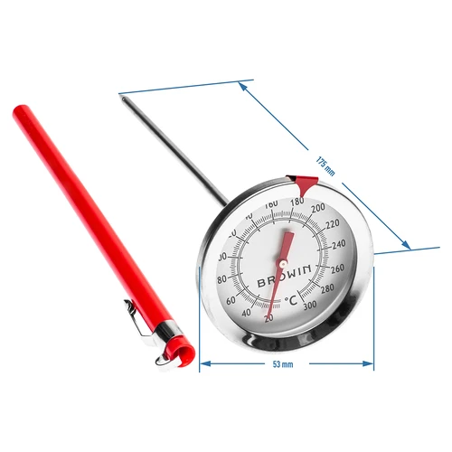 Termometr kuchenny (0°C do +300°C) 17,5cm - 2