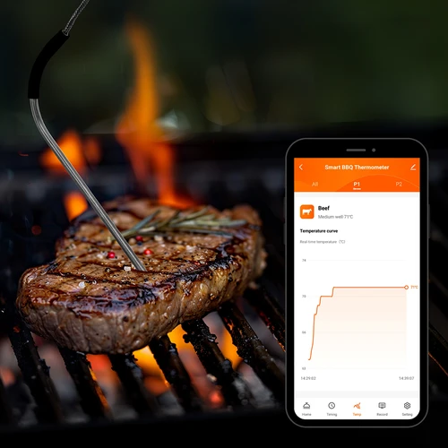 Termometr kuchenny z Bluetooth, 2 sondy - 13