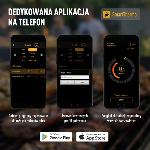 Termometr kulinarny z sondą bezprzewodową Bluetooth - 12