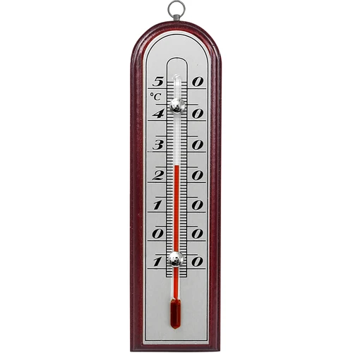 Termometr pokojowy ze srebrną skalą (-10°C do +50°C) 16cm mix - 2