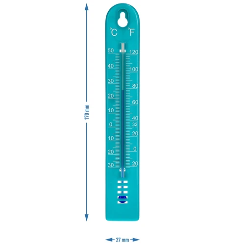 Termometr uniwersalny (-30 do +50°C), 17 cm, niebieski - 4