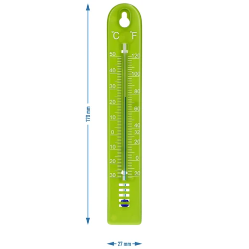Termometr uniwersalny (-30 do +50°C), 17 cm, zielony - 4