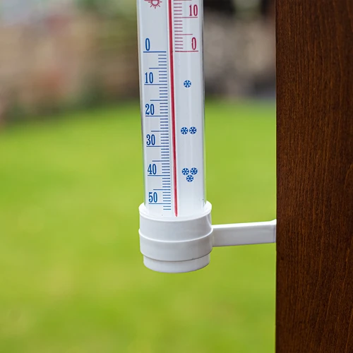 Termometr zewnętrzny biały (-50°C do +50°C) 27cm - 3
