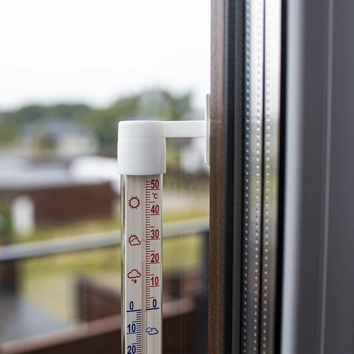Termometr zewnętrzny biały (-60°C do +50°C) 23cm - 3