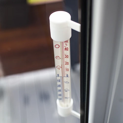 Termometr zewnętrzny biały (-60°C do +50°C) 23cm - 4