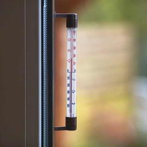 Termometr zewnętrzny brązowy (-50°C do +50°C) 22cm - 6