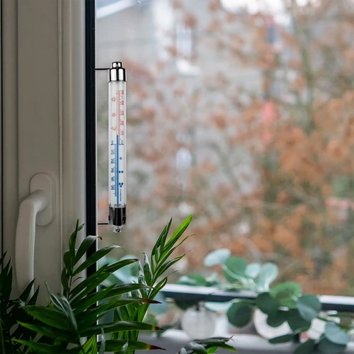 Termometr zewnętrzny z metalową oprawą (-50°C do +50°C) 20cm - 6