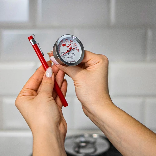 Termometro con doppia scala (30°C–100°C) / (50°C–300°C) 13,0 cm - 5