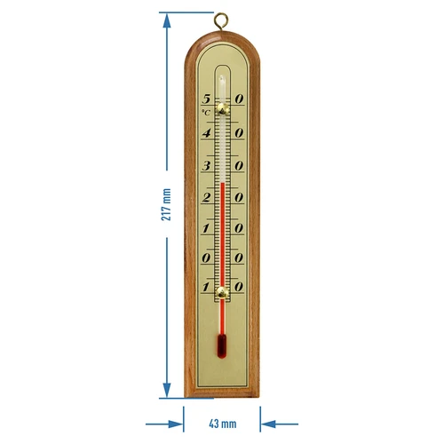 Termometro da camera con scala dorata (-10°C a +50°C) 22cm, mix - 2