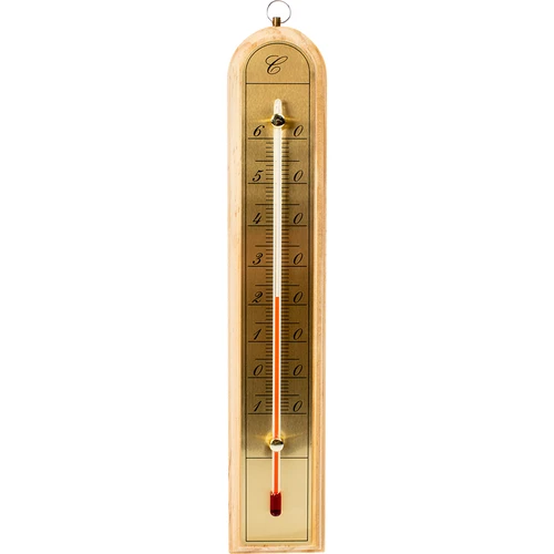 Termometro da camera con scala dorata (-10°C a +60°C) 28cm mix  - 1 