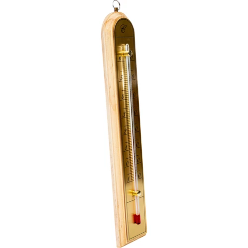 Termometro da camera con scala dorata (-10°C a +60°C) 28cm mix - 3