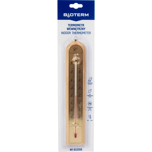 Termometro da camera con scala dorata (-10°C a +60°C) 28cm mix - 4