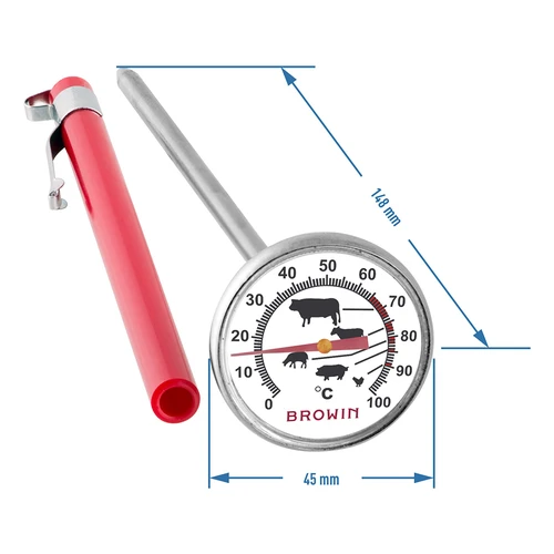 Termometro da cucina con grafica (0°C a +100°C) 12,5cm - 2