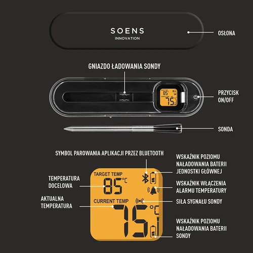 Termometro da cucina con sonda senza fili Bluetooth - 7