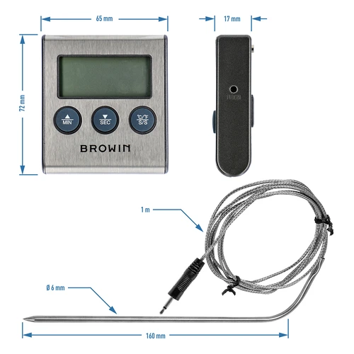 Termometro da cucina elettronico con sonda (0°C - 250°C) - 9