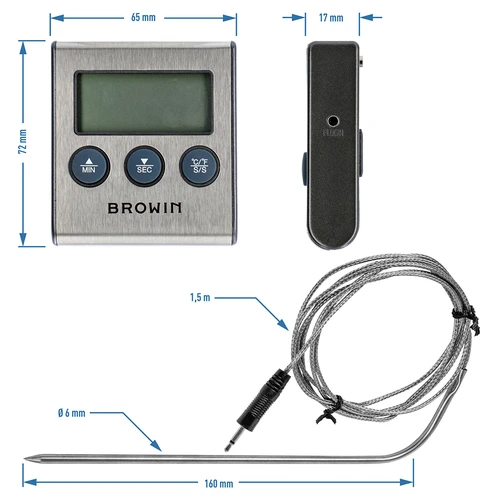 Termometro da cucina elettronico con sonda (0°C a 250°C) - 9