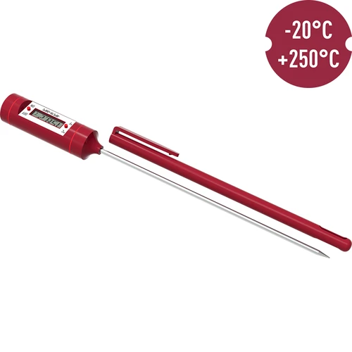 Termometro elettronico da cucina, LCD (da -20°C a +250°C), rosso - 3