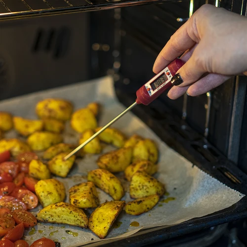 Termometro elettronico da cucina, LCD (da -20°C a +250°C), rosso - 6