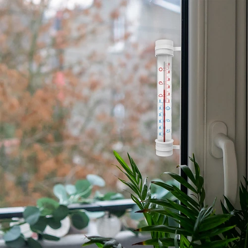 Termometro da esterno (-50°C a +50°C) 23 cm, colori assortiti, produzione polacca - 6