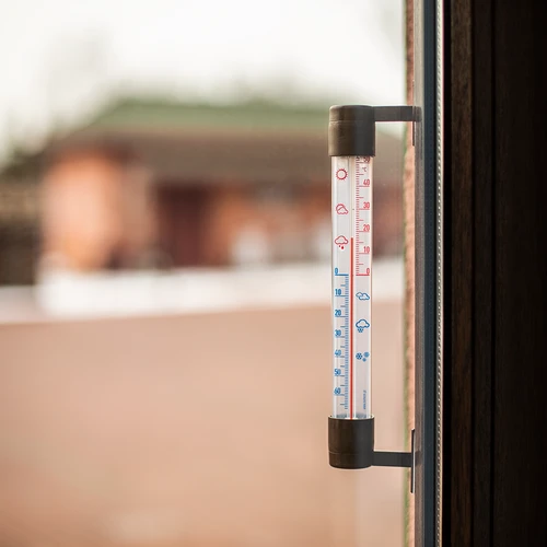 Termometro da esterno con scala trasparente (-70°C a +50°C) 23 cm, assortito - 5