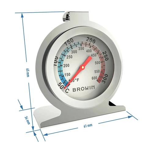 Termometro da forno (50°C a +300°C) Ø6,1cm - 3