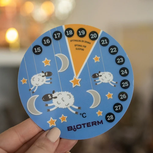 Termometro da interno a cristalli liquidi per la cameretta Ø 11 cm - 3