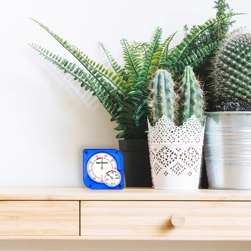 Termometro da interno bimetallico con igrometro (-20 a +50 °C), blu - 5