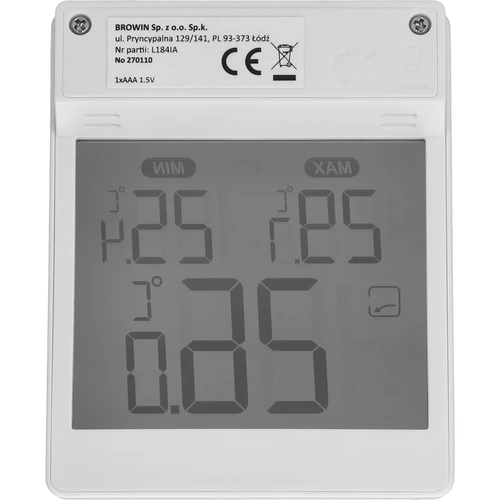 Termometro digitale esterno da finestra, adesivo, Soens - 4