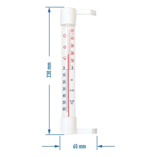 Termometro esterno (-50°C a +50°C) 23cm mix - 2
