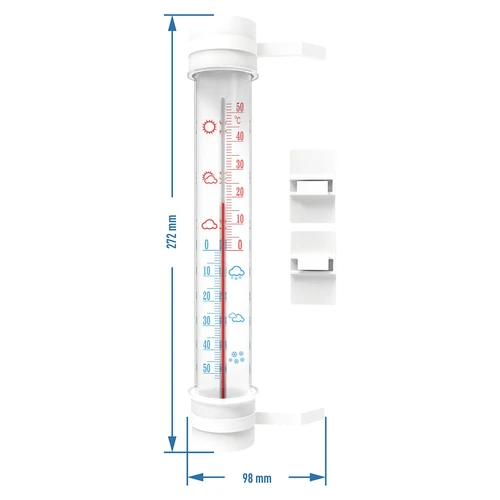 Termometro esterno (-50°C a +50°C) 27cm mix - 2