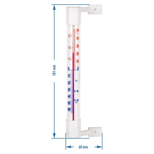 Termometro esterno bianco (-50°C a +50°C) 18cm - 3