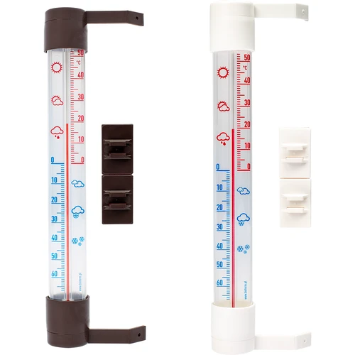 Termometro esterno con scala trasparente (-70°C a +50°C) 23cm mix  - 1 