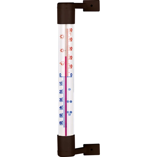 Termometro esterno marrone (-50°C a +50°C) 18cm  - 1 