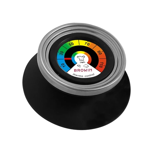 Termometro-maniglia per coperchio (0°C a +120°C) Ø8,5cm  - 1 