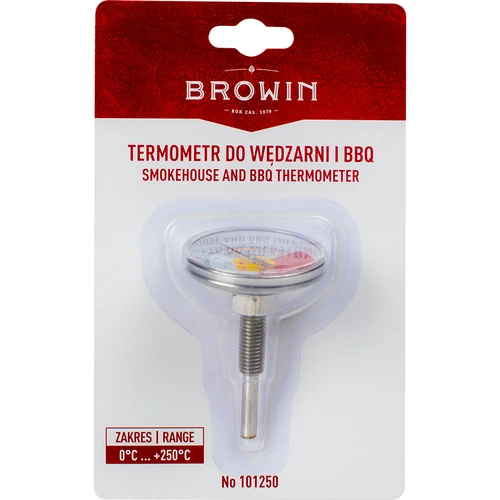 Termometro per affumicatoio e BBQ (da 0°C a +250°C) 6,0 cm - 6